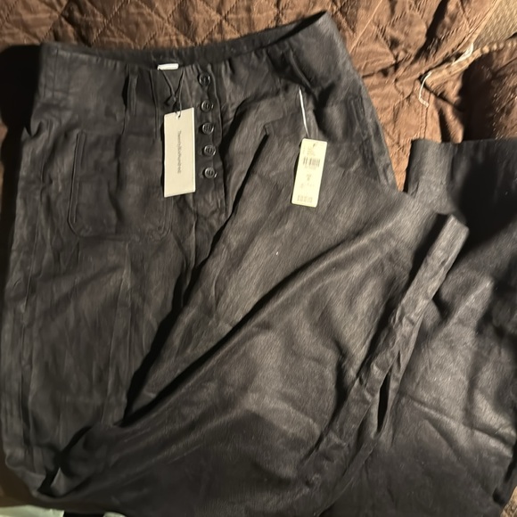 Anthropologie Twenty Six Hundred Black HR Linen Blend Pants size 6 - Picture 9 of 9